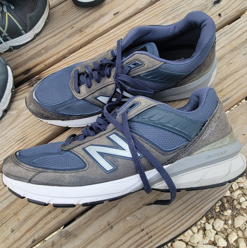 New Balance Men's Blue and Gray Running Shoes